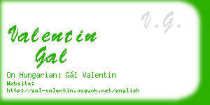 valentin gal business card
