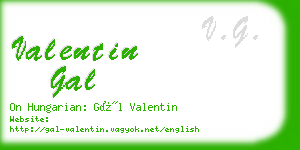 valentin gal business card